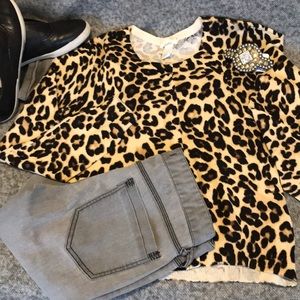Leopard print cardigan